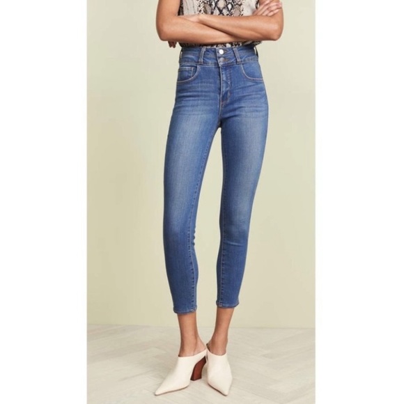 L'AGENCE Peyton High-Rise Skinny Ankle Crop Jeans Size 25 NWOT in Premier Color - Picture 7 of 8